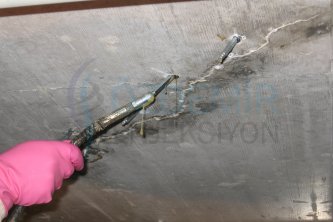 Tavan Bölgesi Su Yalıtımı Enjeksiyon Uygulaması